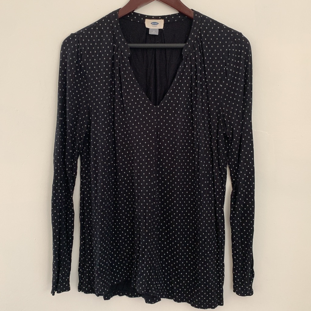 Stretchy Split Neck Top